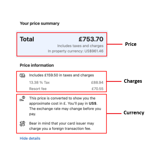 Price Display